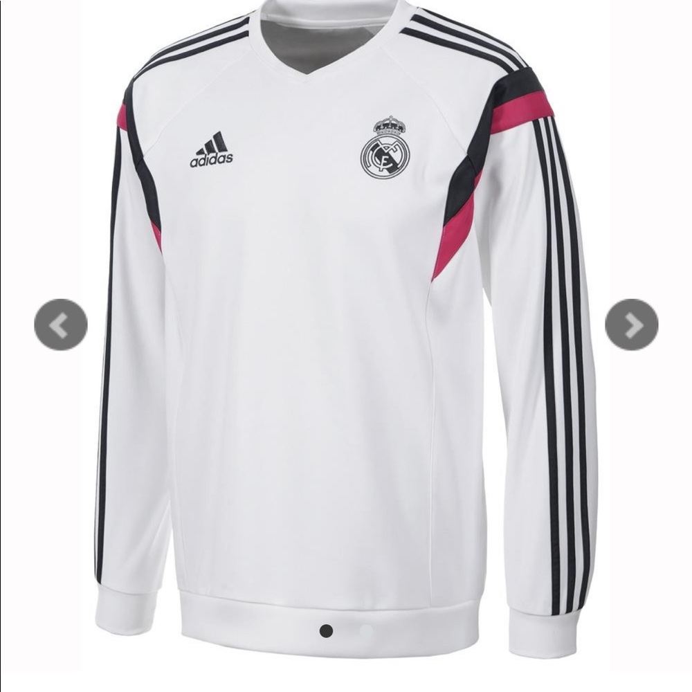 adidas Girls L Real Madrid CF Soccer Training Top